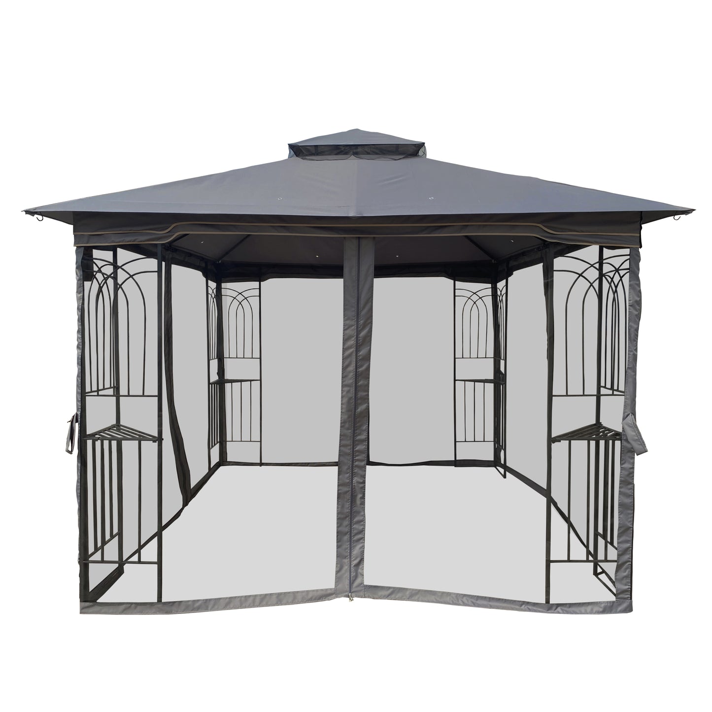 Cozy Outdoor Gazebo Canopy with Bug Screen