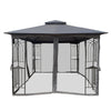 Cozy Outdoor Gazebo Canopy with Bug Screen