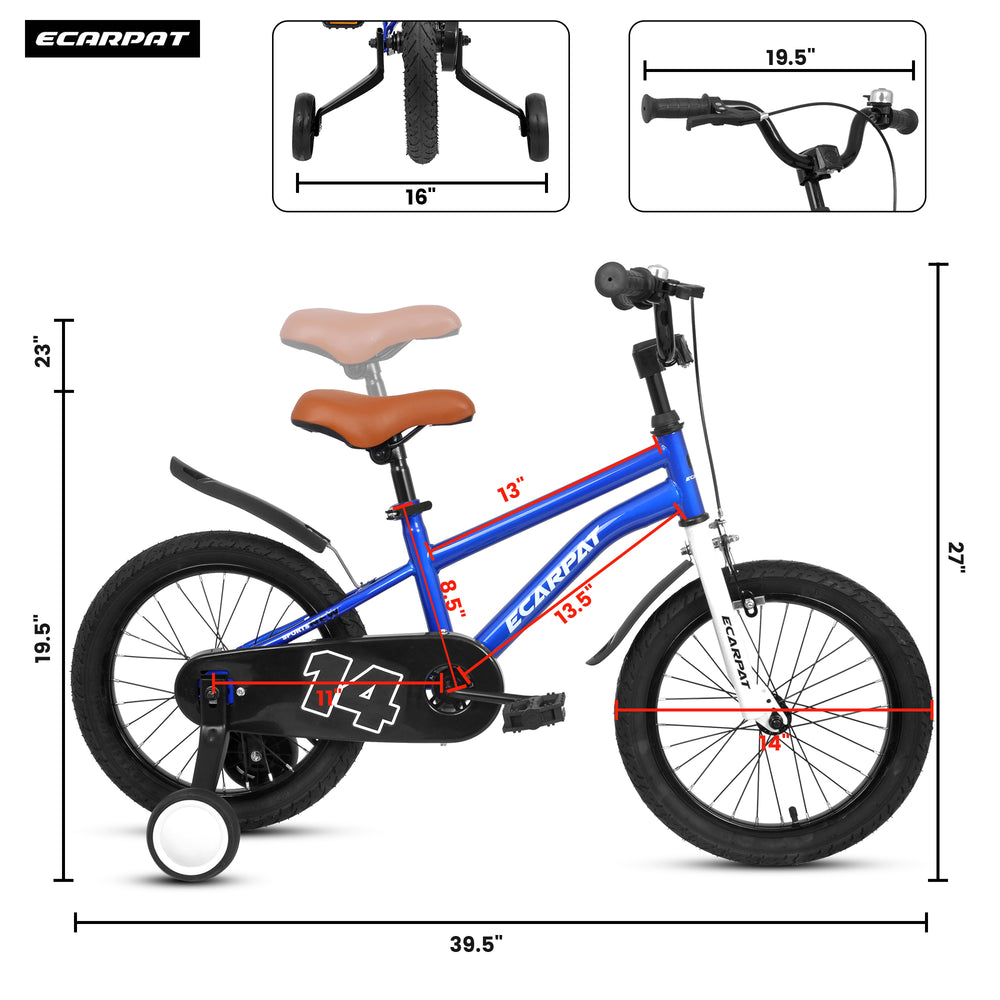 Fun Rider Kids Bike with Training Wheels