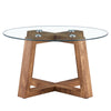 Chic Glass & Wood Coffee Table Retreat