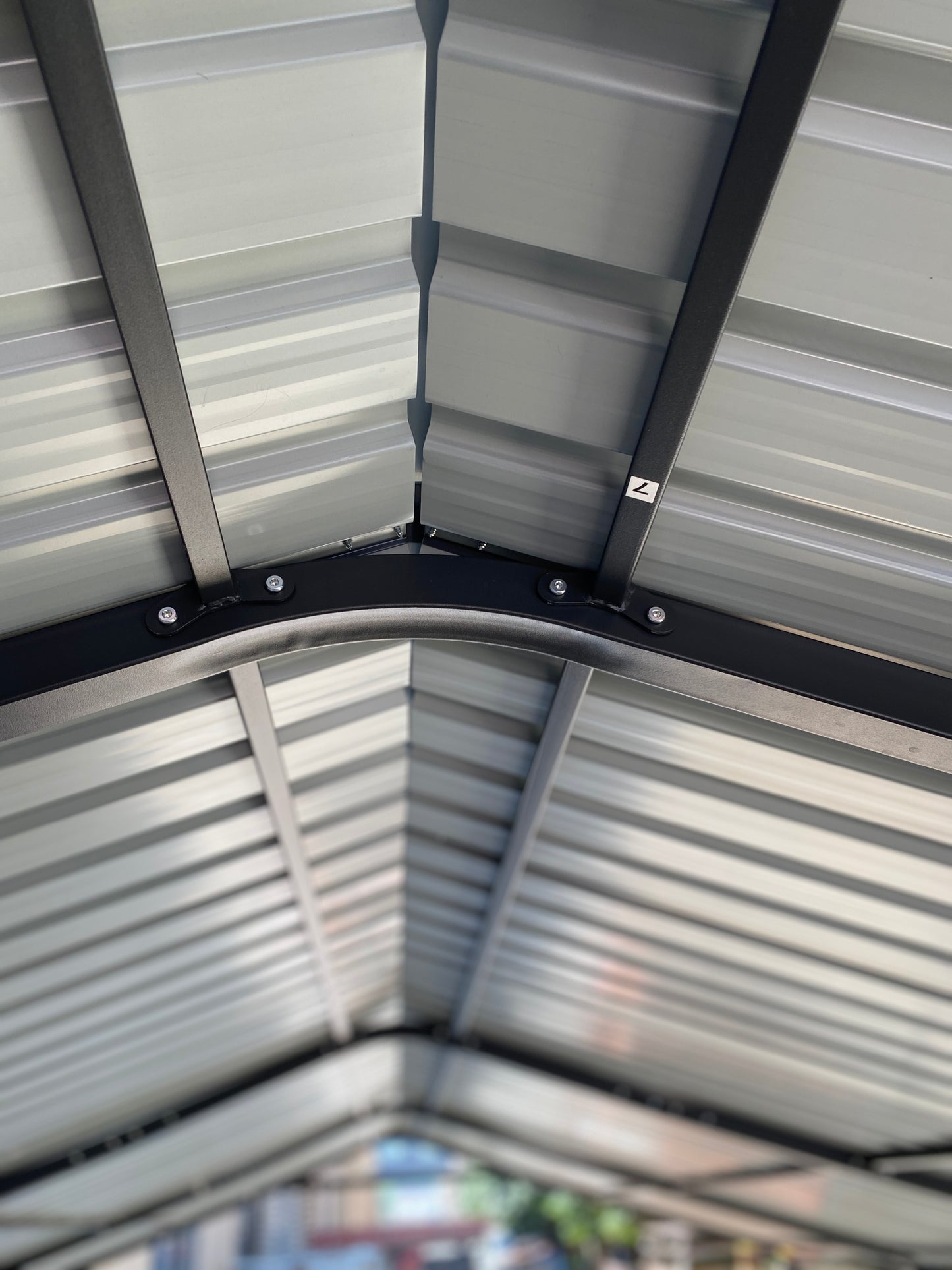 Heavy-Duty Galvanized Metal Carport - Outdoor Storage Canopy for Cars, Boats, and Trucks