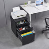 Lockable Mobile File Cabinet with 3 Drawers