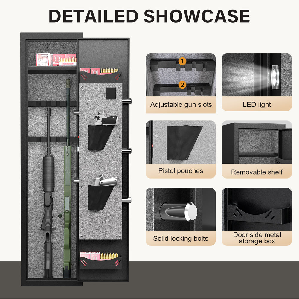 SilentGuard Rifle Vault - Ultimate Safety Made Easy