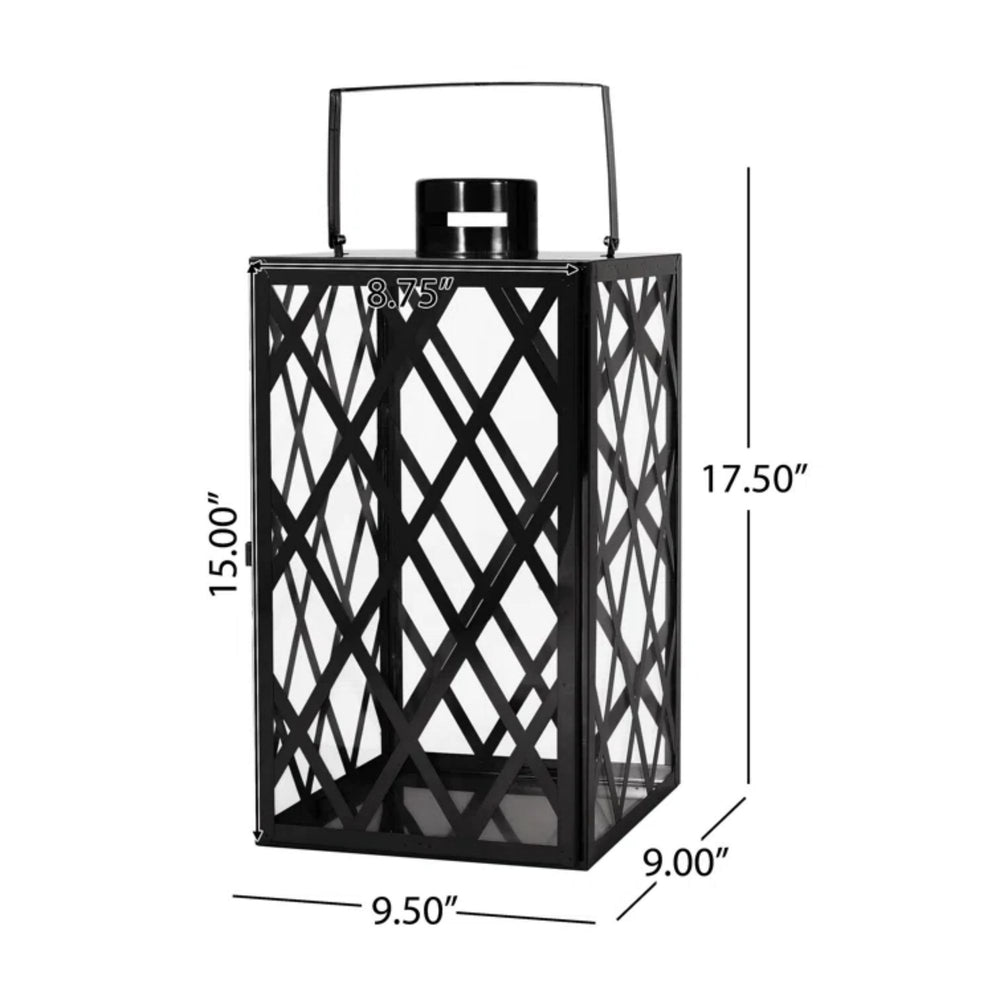 Shimmering Stainless Steel Lantern