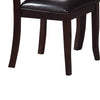 Chic Duo: Mid-Century Modern Faux Leather Dining Chairs in Brown