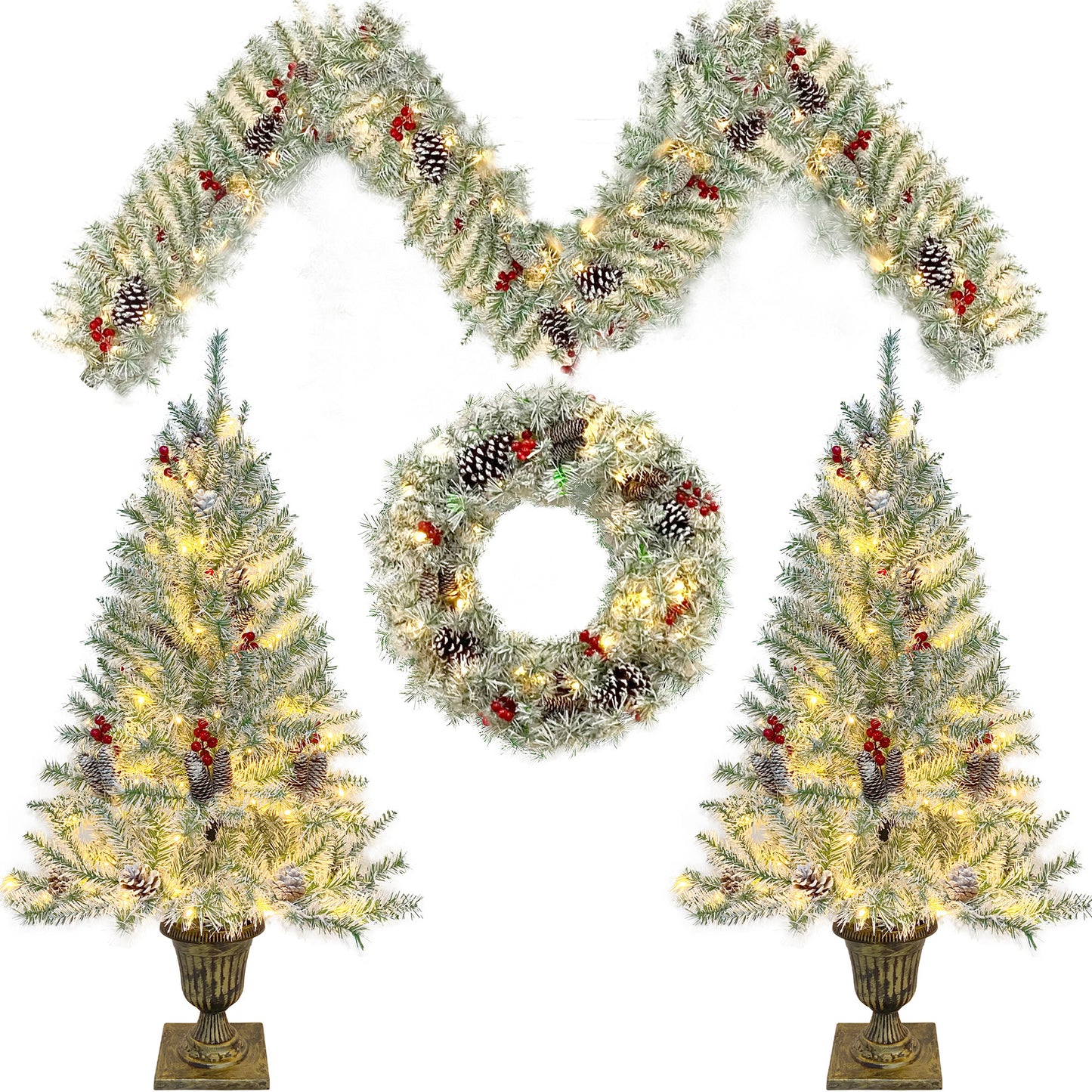 Festive Glow Holiday Tree Set