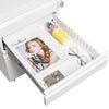 Lockable Mobile File Cabinet - Sleek Office Storage on Wheels