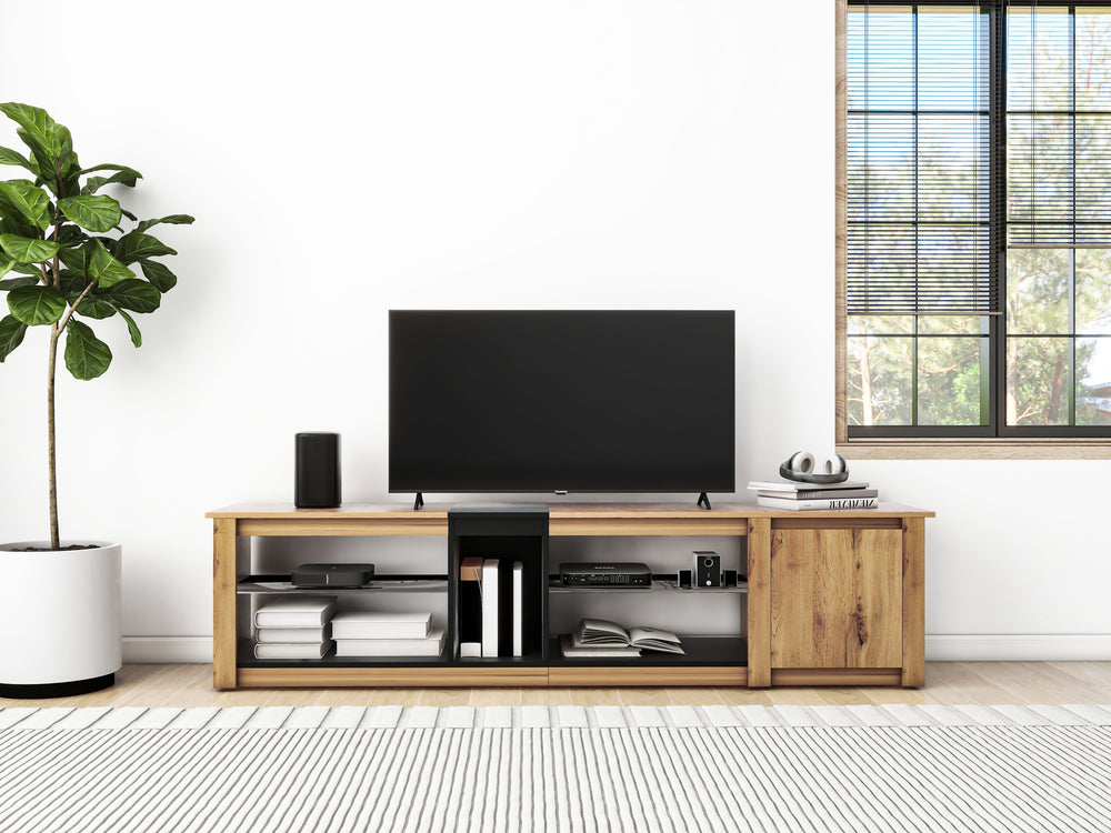 Sleek LED TV Stand & Media Console