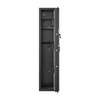 Black Steel Gun Safe with LED Lights & Removable Shelf