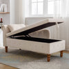 Cozy Velvet Chaise with Storage and Pillow