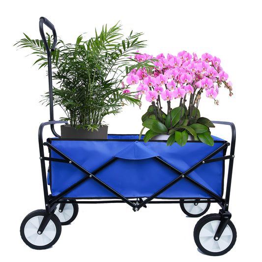 Blue Folding Garden & Beach Wagon