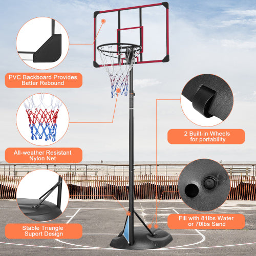 Easy-Set Portable Basketball Hoop for All Ages