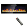 Sleek Wall-Mounted Electric Fireplace with Colorful Flames & Remote