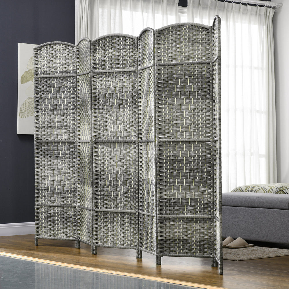 Cozy Privacy Folding Screen – Woven Room Divider