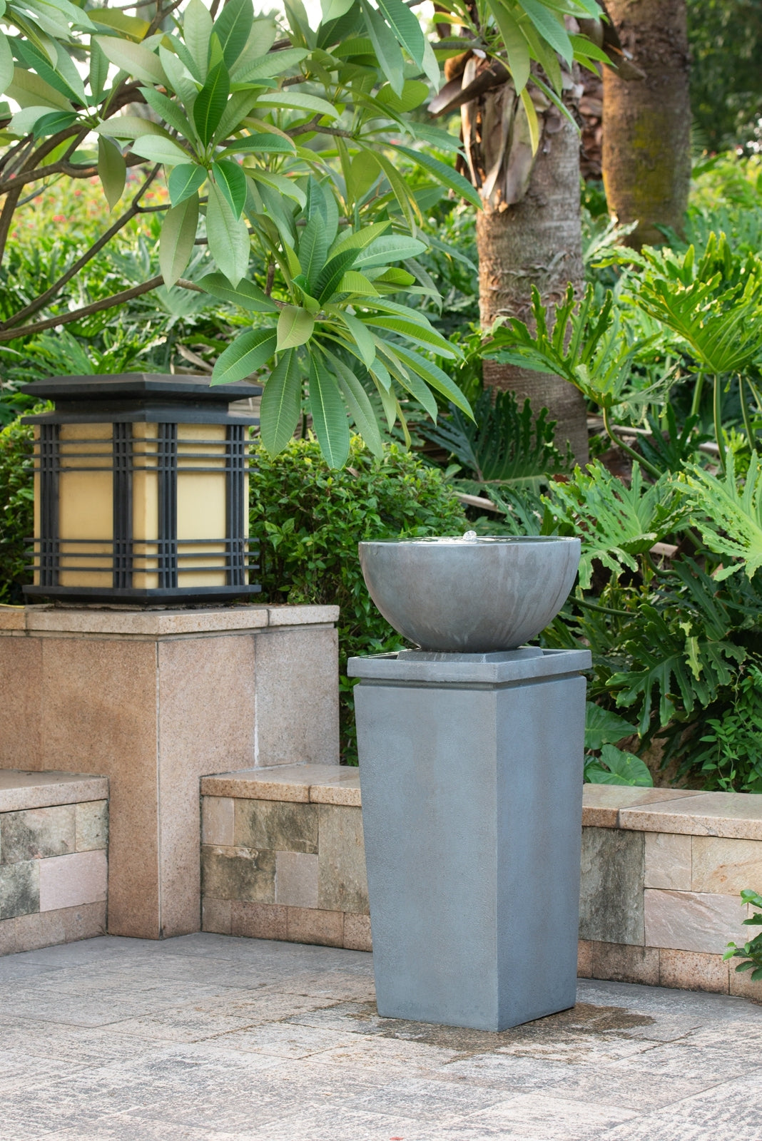 Zen Harmony Water Fountain & Bird Bath for Your Garden