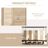 Elegant Wooden Folding Room Divider