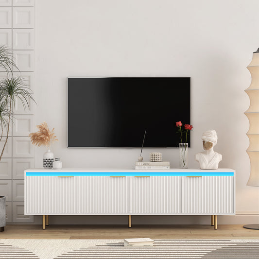 Chic Mid-Century LED TV Stand