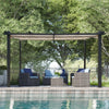 Stylish Outdoor Retractable Pergola with Canopy