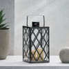 Shimmering Stainless Steel Lantern