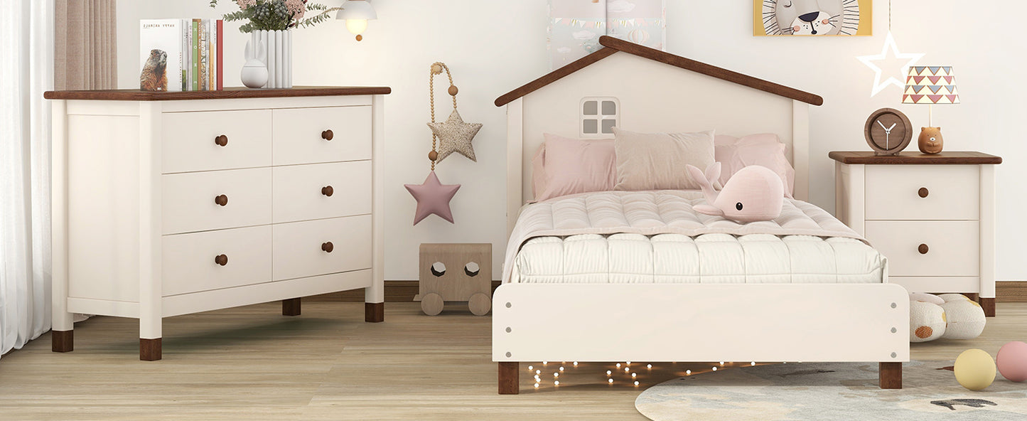 Elegant Twin Bedroom Set with Storage Solutions