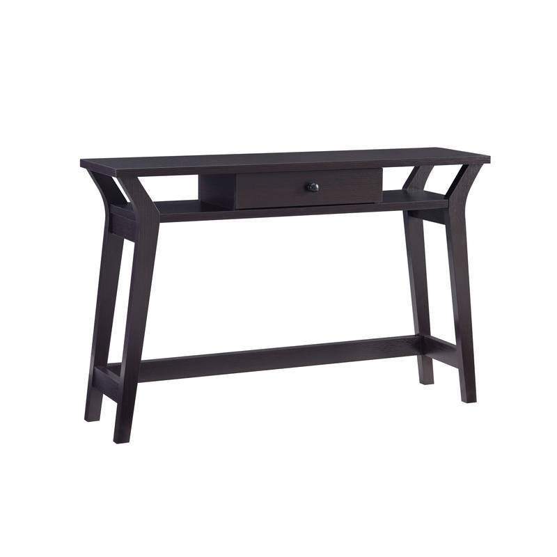 Chic Red Cocoa Console Table