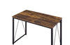 Rustic Oak & Black Writing Desk