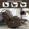 Cozy Heated Massage Recliner Sofa with USB and Cup Holders