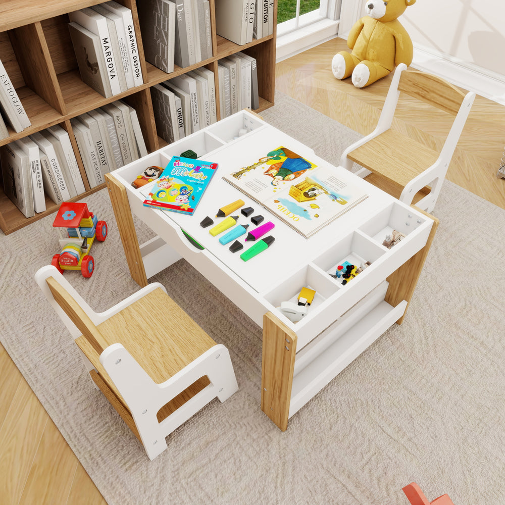 Playful Activity Table Set with Storage for Kids