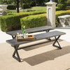 Stylish Outdoor Dining Benches Set