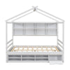 Cozy Haven Bed with Roof & Storage