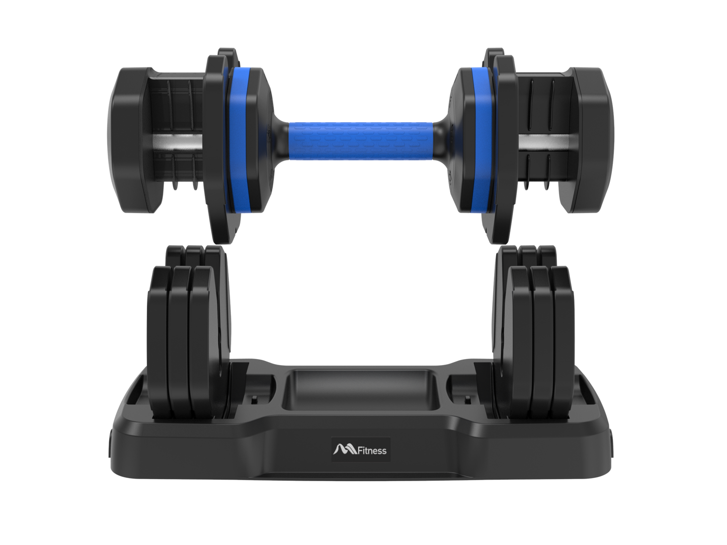 Quick-Adjust Fitness Dumbbells - Pair with Secure Grip for Full-Body Workouts