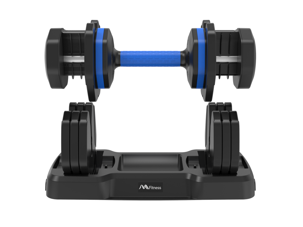 Quick-Adjust Fitness Dumbbells - Pair with Secure Grip for Full-Body Workouts