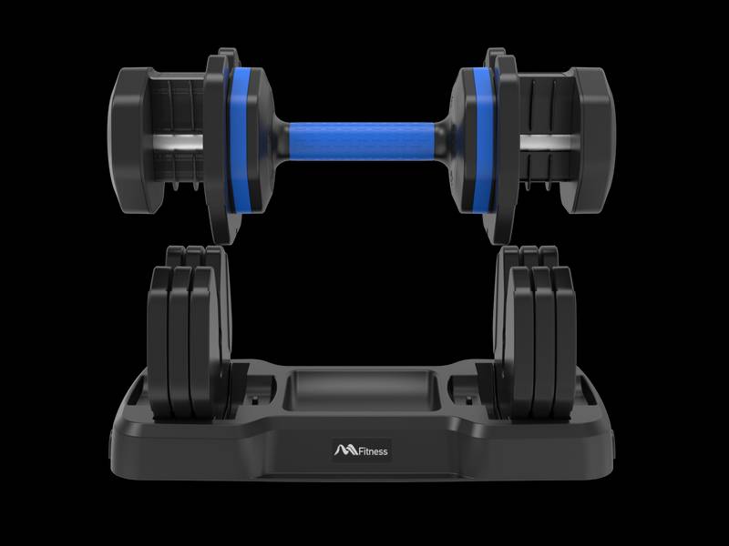 Quick-Adjust Fitness Dumbbells - Pair with Secure Grip for Full-Body Workouts