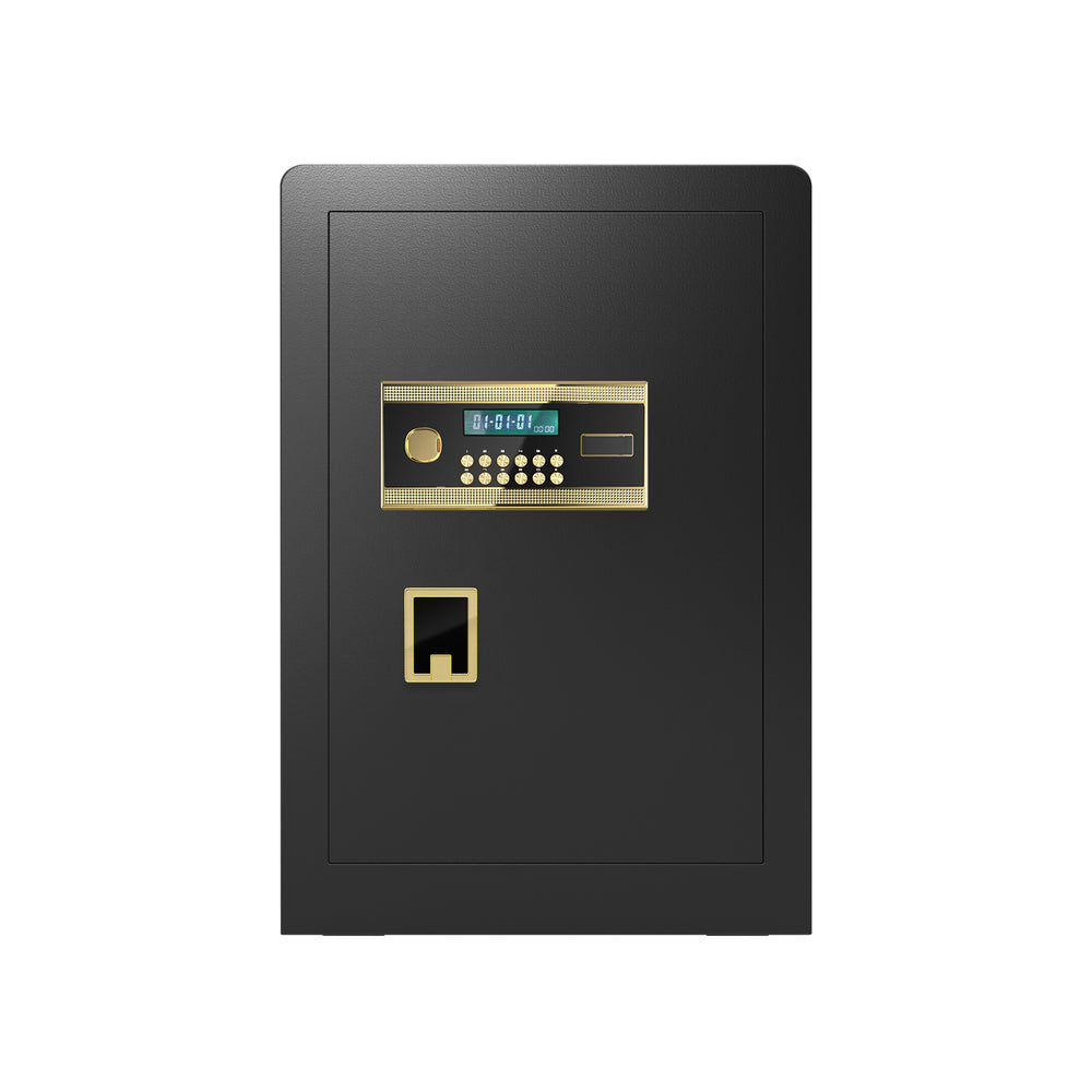 Secure Haven: Fireproof & Waterproof Digital Safe with Secret Code and Hidden Compartment