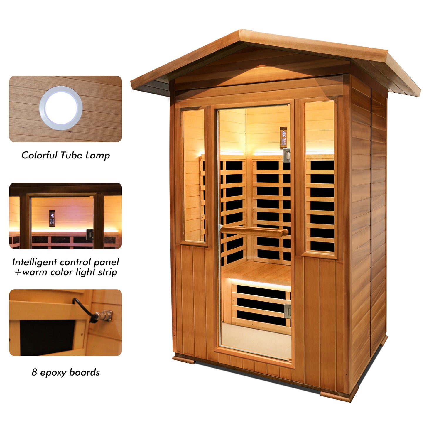 Cozy Spruce Infrared Sauna for One