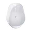 Sleek White Freestanding Soaking Tub with Pop-Up Drain