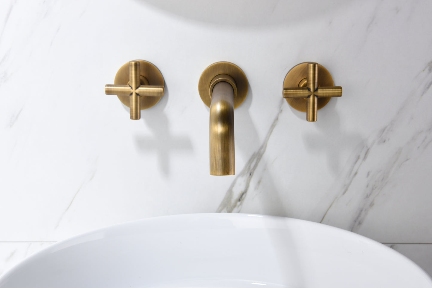 Sleek Wall-Mount Bathroom Faucet