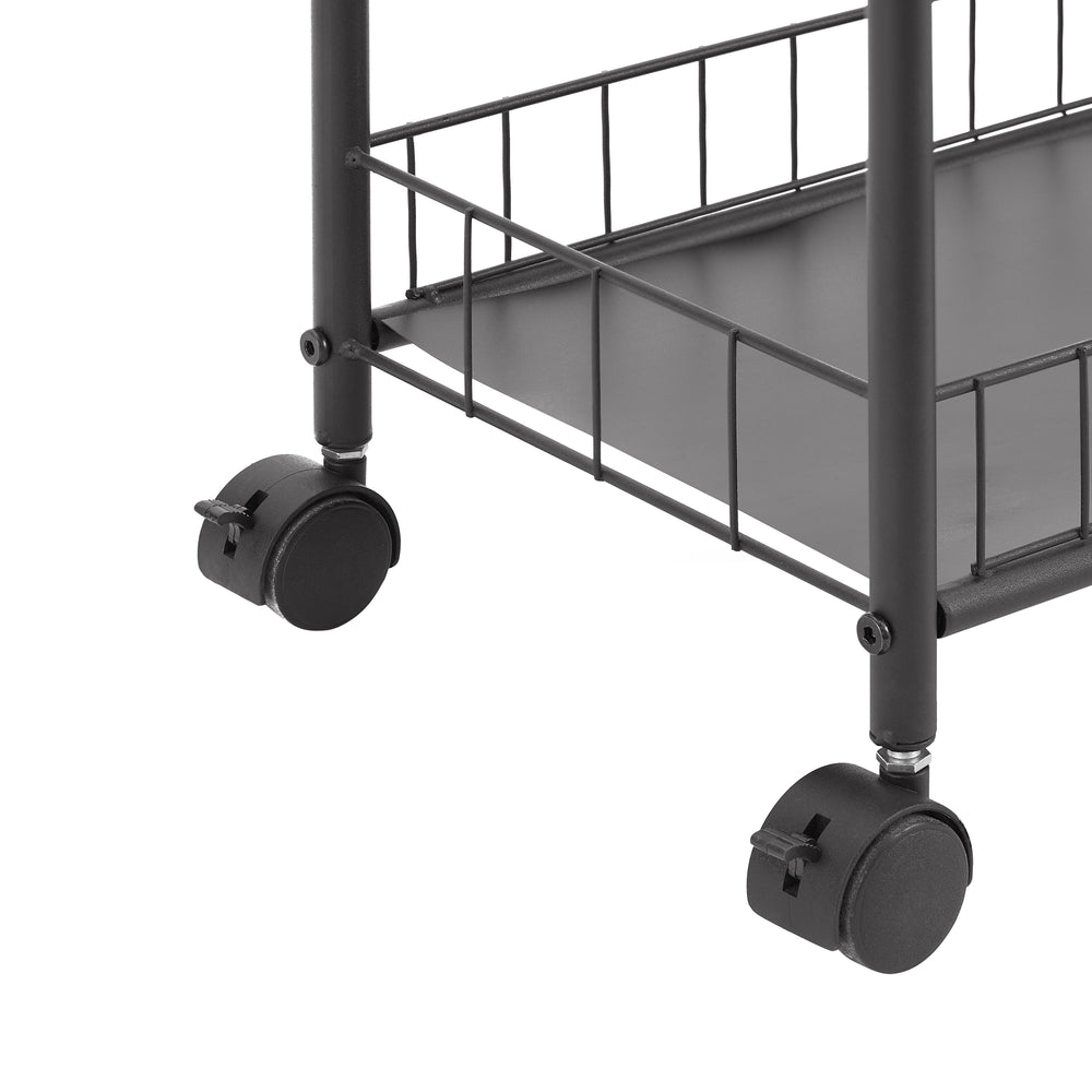 Rolling Slim Storage Cart with Baskets