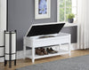 Chic Shoe Storage Bench in White