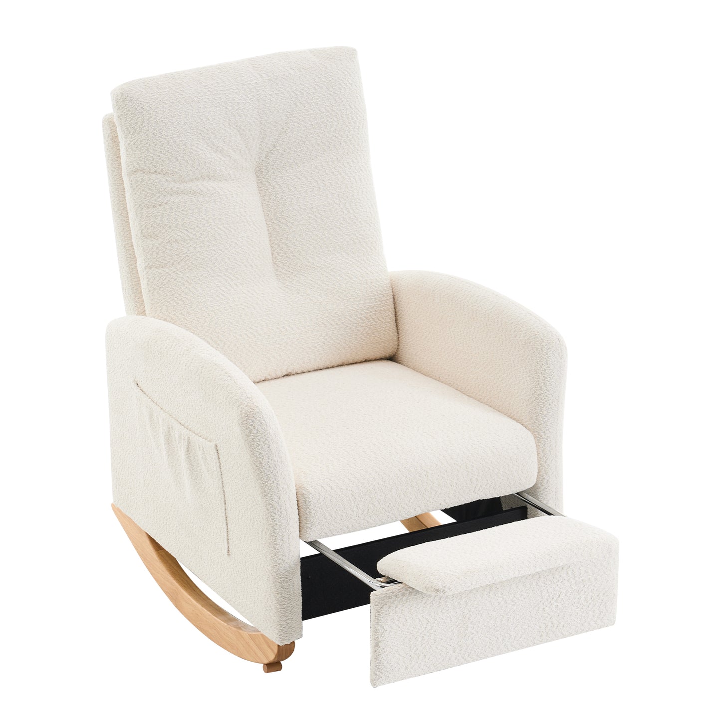 Cozy Rocking Chair with Footrest