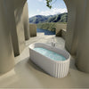 Luxurious Matte White Soaking Tub