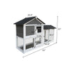 Cozy Rabbit Retreat with Removable Ramp and Run