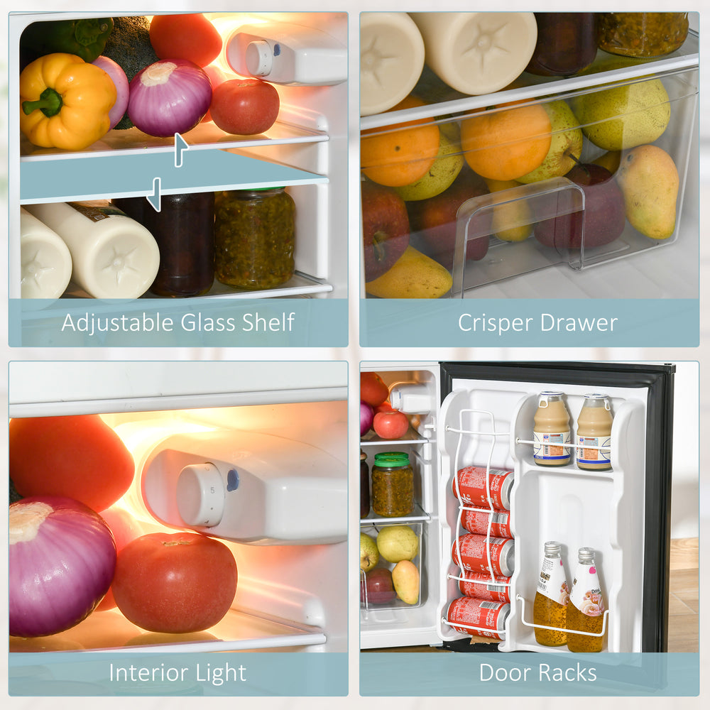 ChillMate Compact Mini Fridge with Freezer - Smart, Stylish, and Space-Saving!