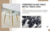 Simply Chic Gold Leg Dining Table