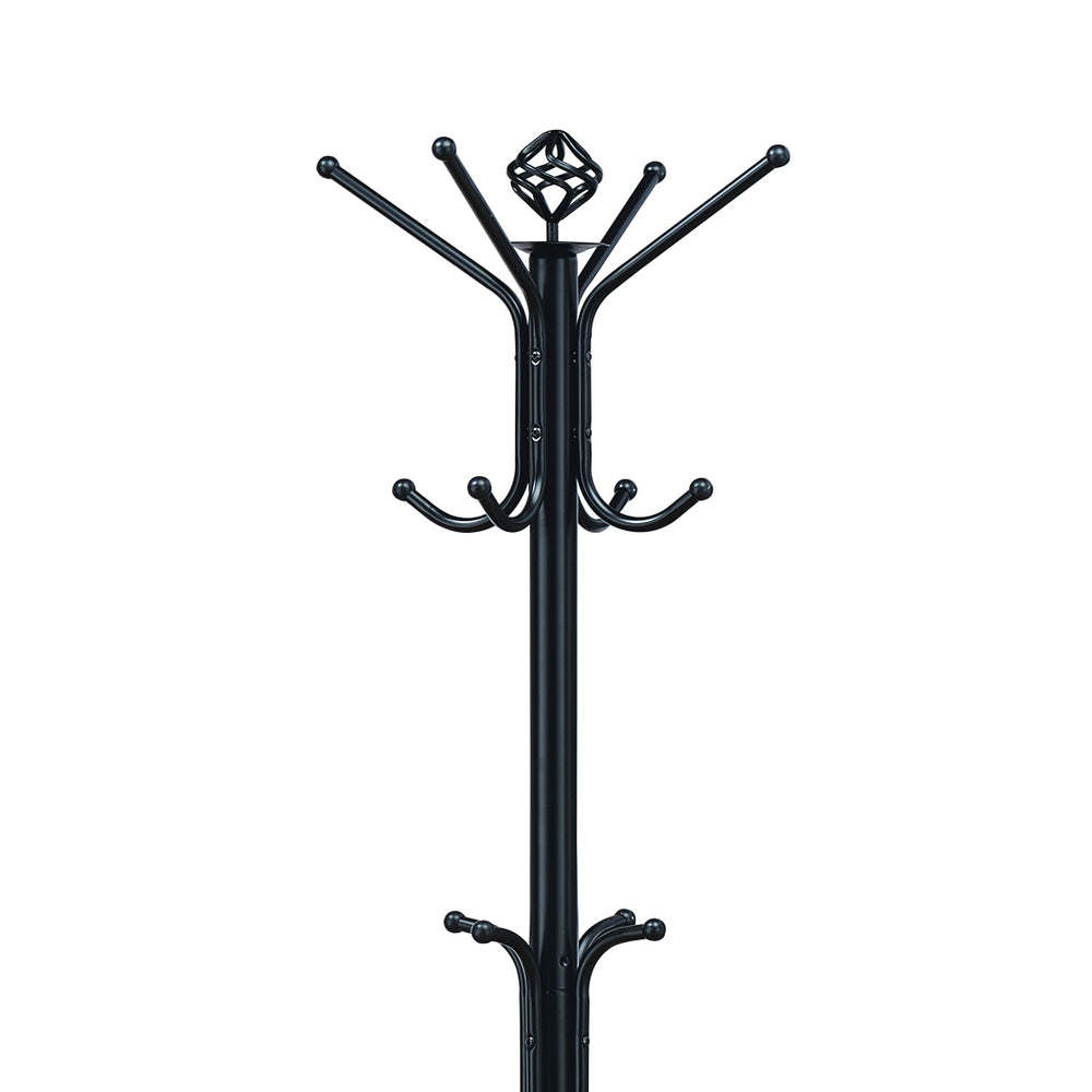 Sleek Black Coat Stand