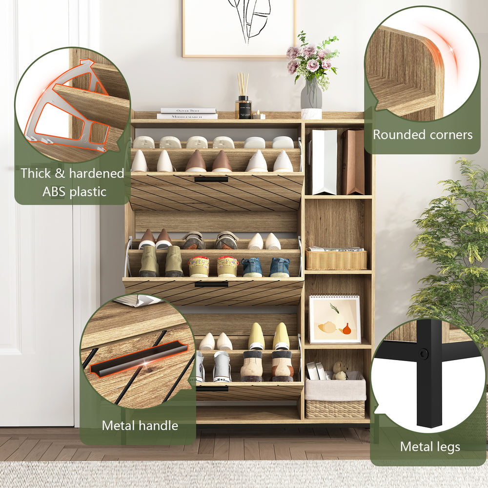 Chic Slim Shoe Storage Cabinet