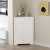 Charming Corner Cabinet with Adjustable Shelves