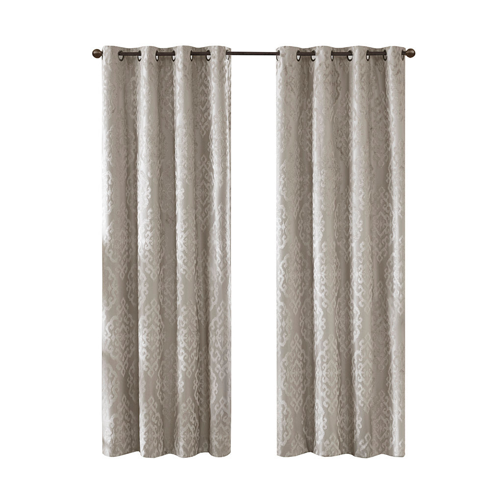 Cozy Blackout Jacquard Curtain Panel