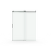 Sleek Soft-Close Frameless Shower Door in Brushed Nickel