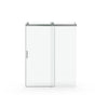 Sleek Soft-Close Frameless Shower Door in Brushed Nickel